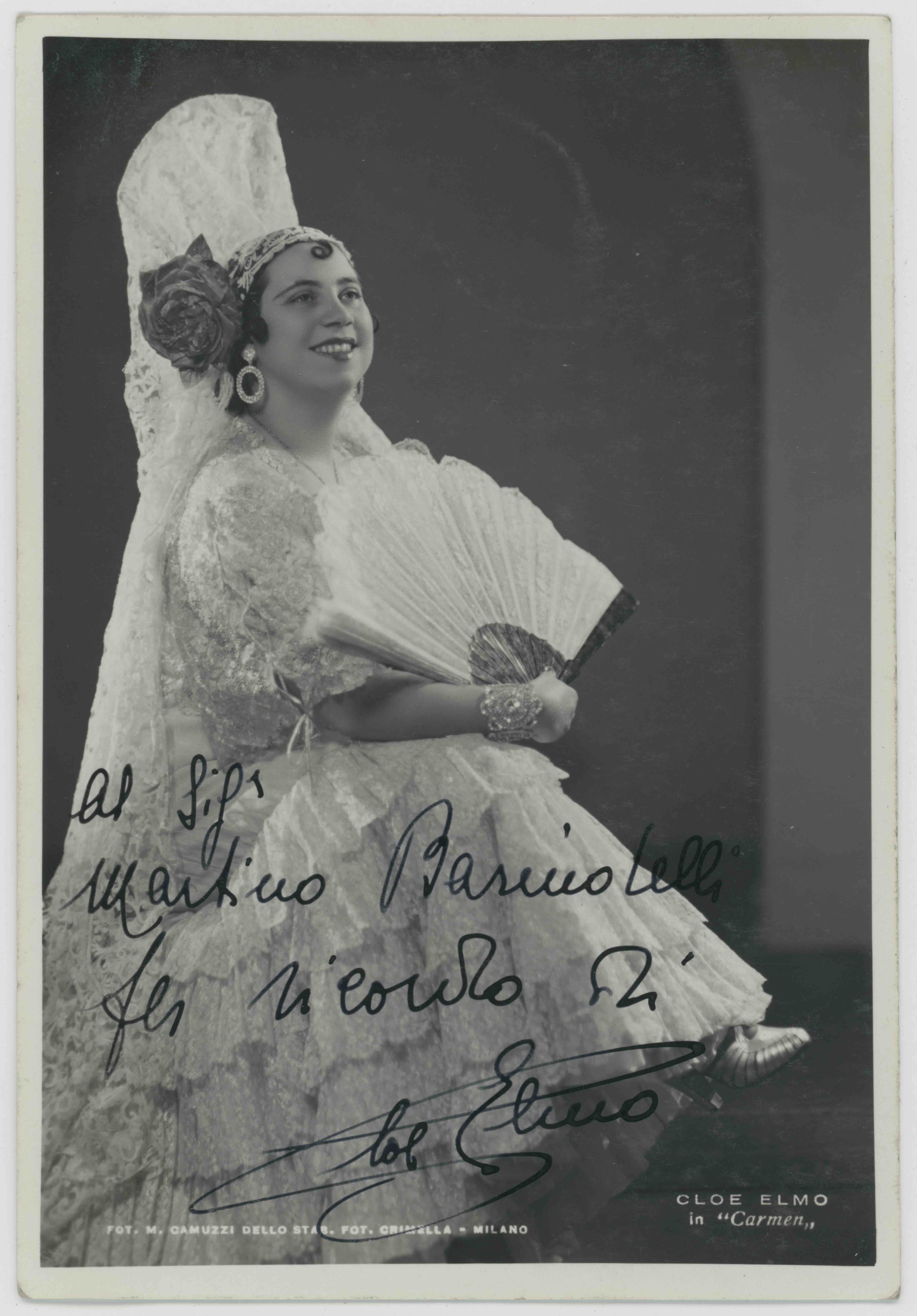 Cloe Elmo in Carmen anni 1950 collezione Tino Barindelli